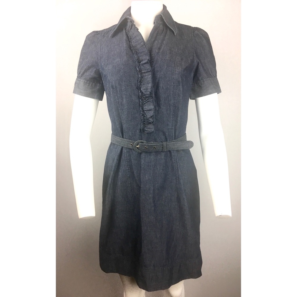 New York & Company Belted Jeans Dress 2